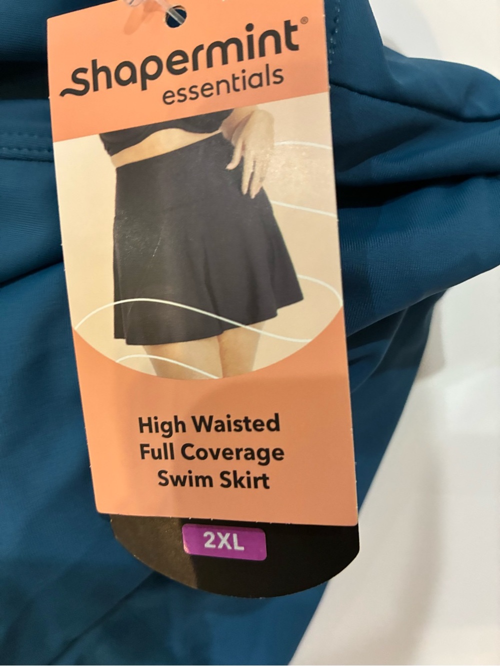 Shapermint Teal Blue 3‑Piece Tankini Swim Set — NWT (Top, Skirted Bottom & Brief - Picture 10 of 16